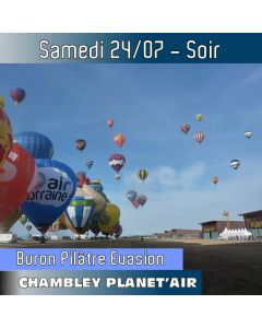 Billet de vol en montgolfière - Mondial Chambley 2021- Vol du 24/07/2021 soir